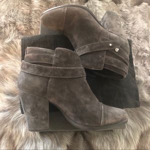Rag & Bone Harrow Ankle Boots in Charcoal Suede